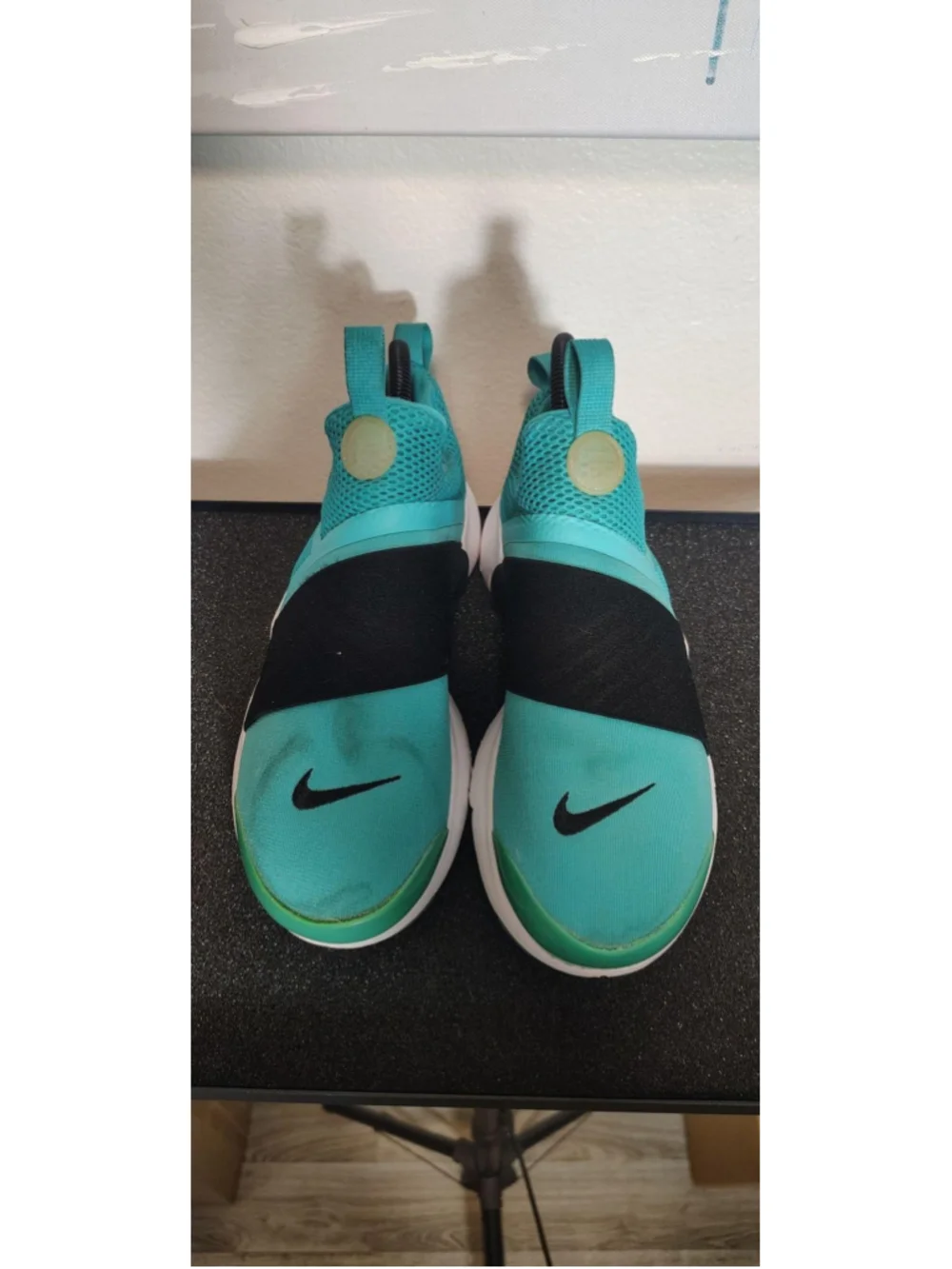 Nike Presto Extreme Shoes Youth Size 5Y Green Black Slip-On Sneakers 870022-300